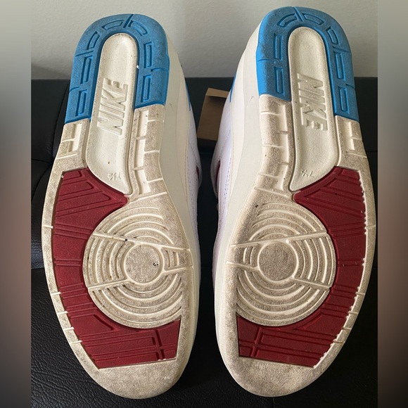 Womens Air Jordan 2 Retro Low Size 9 White - Picture 4 of 5